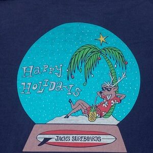 Jack’s Surfboards Tshirt Christmas Holidays Mens Medium
